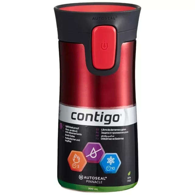 Contigo Pinnacle Autoseal Travel Mug ,Stainless Steel Thermal Mug - Vacuum Flask