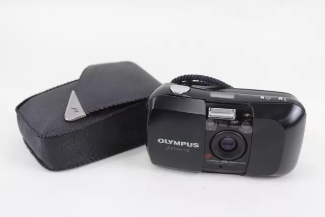 Olympus MJU-1 COMPACT FILM CAMERA All-Weather w/ 35mm F/3.5 Lens & Case WORKING