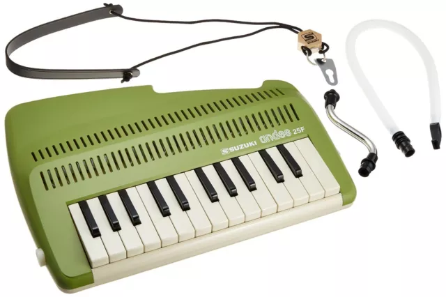 Suzuki A-25F 25-Key Andes Recorder-Keyboard mit Mundstück Und Band A-25F Neu