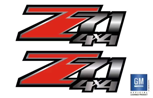 2007-2013 Chevy Silverado GMC Sierra Z71 4X4 Bed Decal Stickers Set of (2)