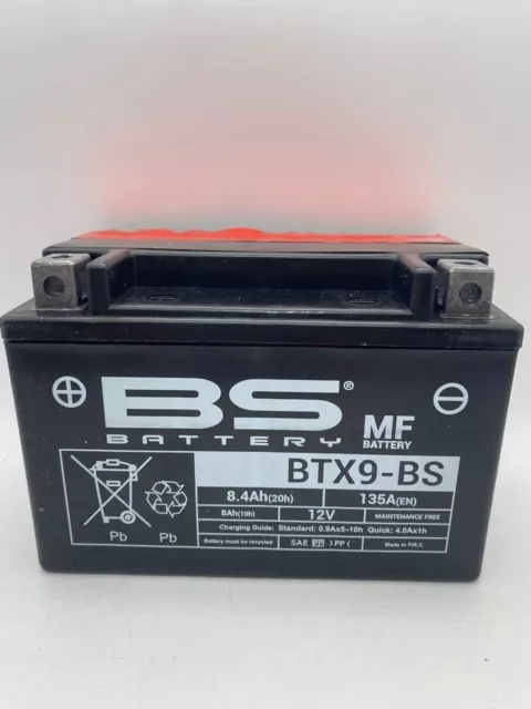 Batteria moto originale BS BTX9-BS - 12 V 8 Ah Dimensioni: 15 x 8,7 x 10,5 cm