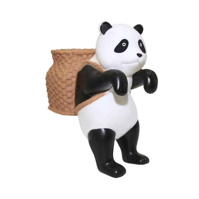 Mini Panda Statue Decor Aquarium Tanks Panda Figurines Ornament Fence Statues