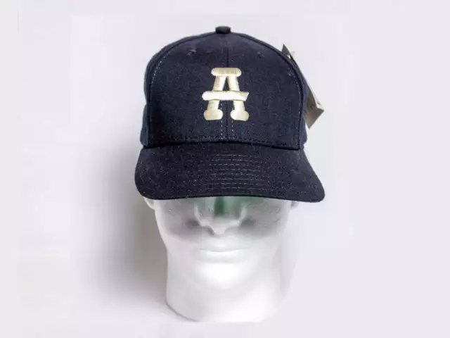 1938 Atlanta Black Crackers Game Issued Fitted Negro League Baseball Hat Cap