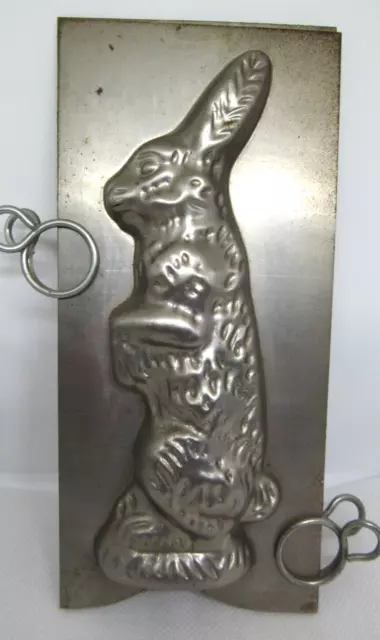 Antique Chocolate Mold Easter Standing Bunny 5 1/2" tall