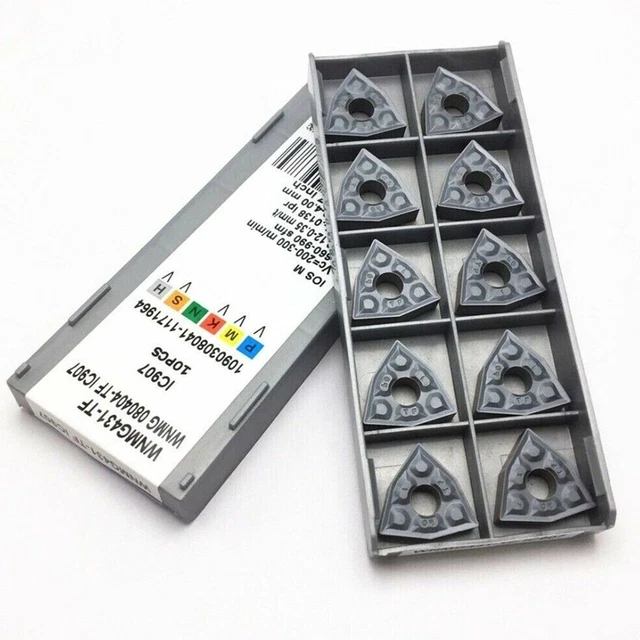10Pcs ISCAR WNMG431-TF IC907 WNMG080404-TFIC907 Carbide Inserts Accessories