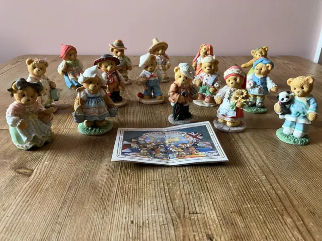 Cherished Teddies Across the Seas - full set of 15 plus William's passport