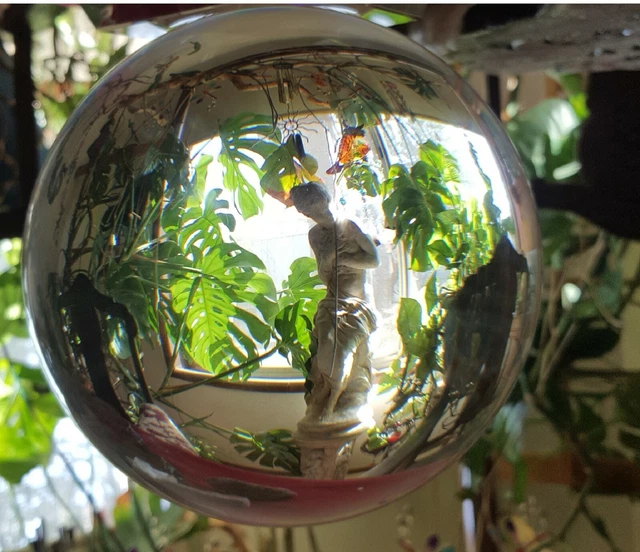 x Large 200mm Clear Lead Crystal Ball, Gazing Scrying or Looking Glass