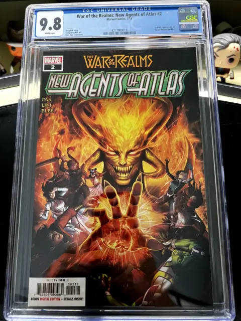 New Agents of Atlas 2 2019 CGC 9.8 War Of The realms 1st App of Sword Master