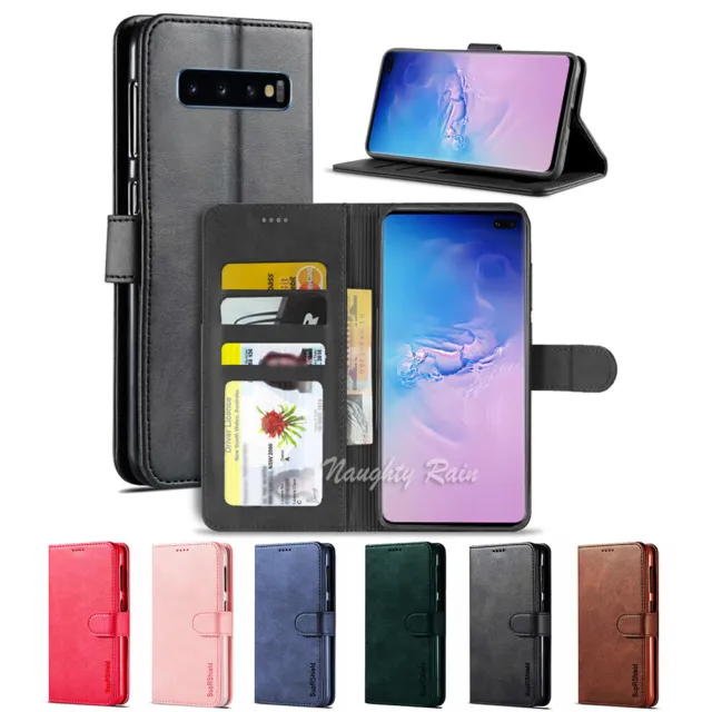 For Samsung Galaxy S10 5G S10E S9 S8 Plus Note 8 9 10 Wallet Leather Case Cover