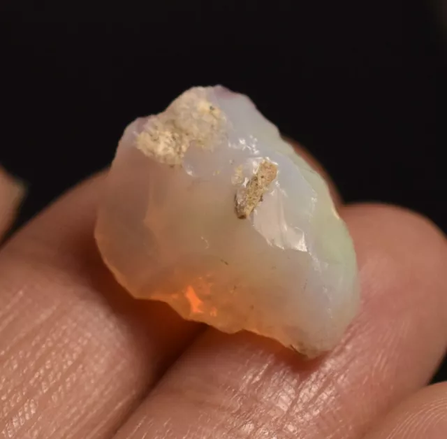 8,05 ct naturel superbe opale de feu éthiopienne pierre précieuse brute en...