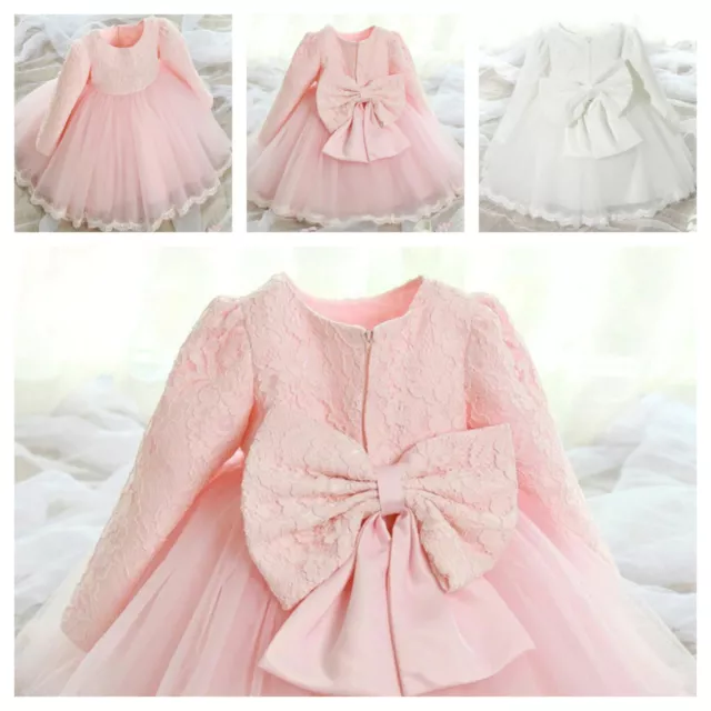 Baby Girl Dress Clothes Princess Long Sleeve Birthday Girl Outfit 3-24 Months