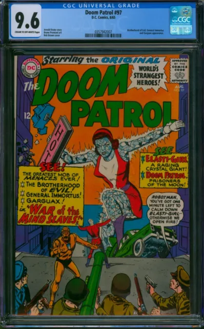 Doom Patrol #97 ⭐ CGC 9.6 ⭐ Brotherhood of Evil & General Immortus DC Comic 1965