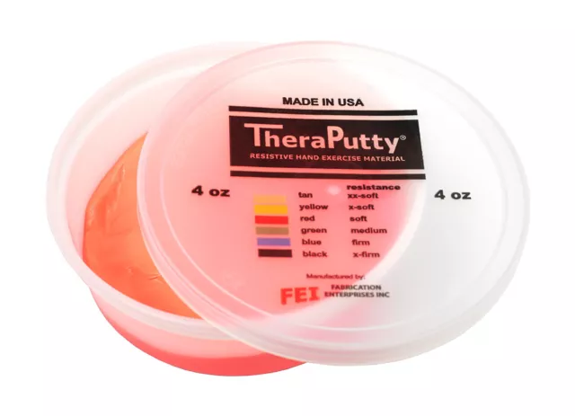 Cando Theraputty Standard Hand Exercise Putty - 4 oz - Red - Soft