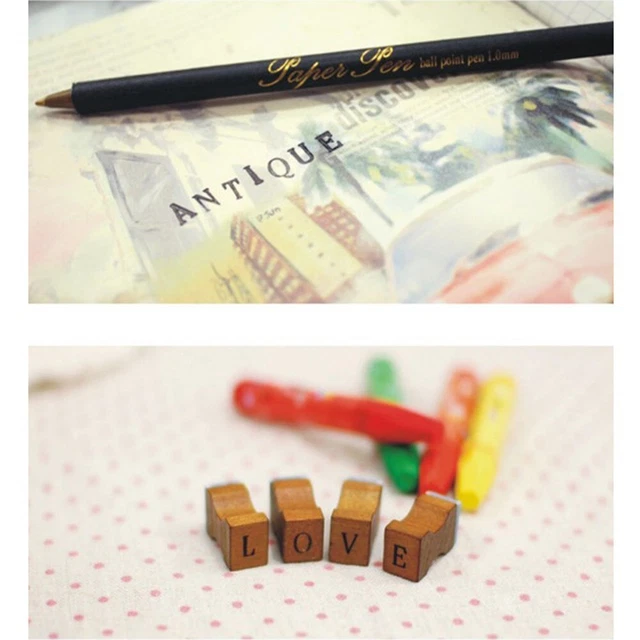 Boîtes En Bois Vintage à Motif Timbres - Lot De 2 (8x6.5x6 Cm) | Coffret à Bijoux, Rangement Cadeau