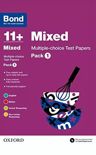 Bond 11+: Mixed Multiple-choice Test Papers: Pack 1 by Bond 11+ Book The Cheap