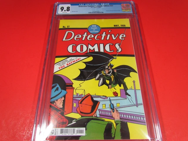 Detective Comics #27 Facsimile Edition Batman ..CGC 9.8 NM/MINT D.C. Comics