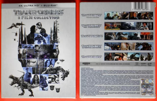 complete series movies transformers collection 4k + blu ray film fantascienza gq