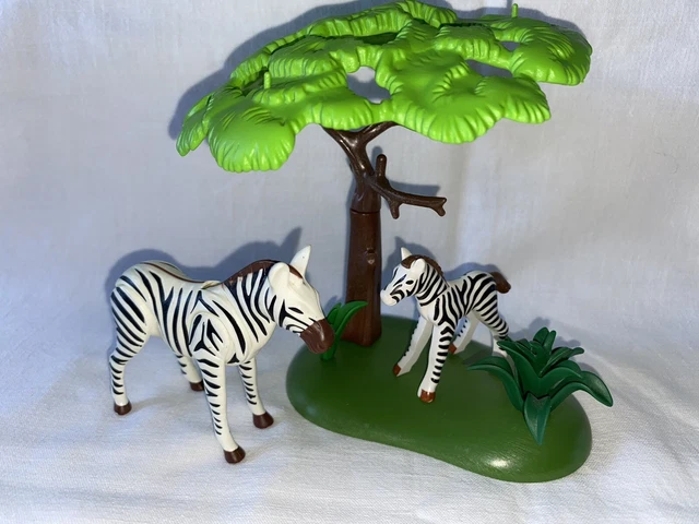 Playmobil Ours Brun Et Son Petit - Figurines Animaux Forêt Montagne Zoo - Occasion