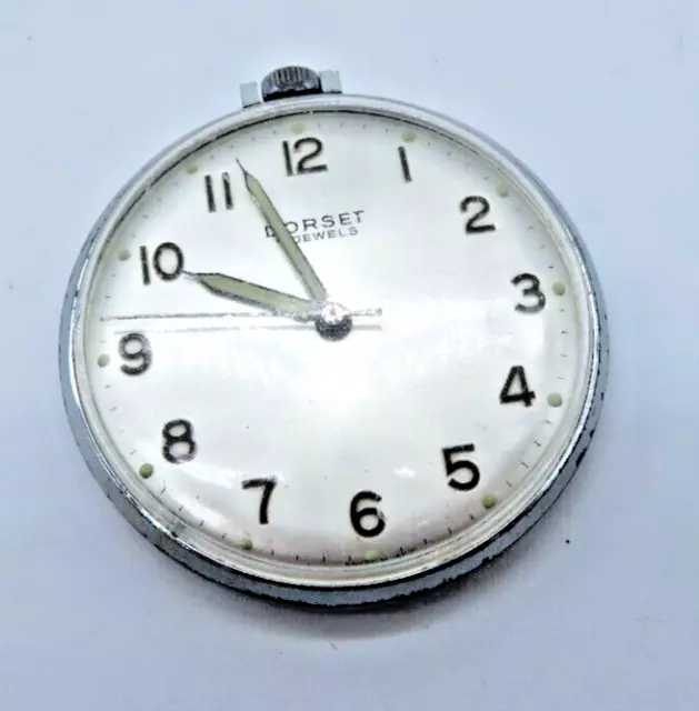 VINTAGE DORSET POCKET watch Swiss Made for PARTS or REPAIR UNTESTED AS ...