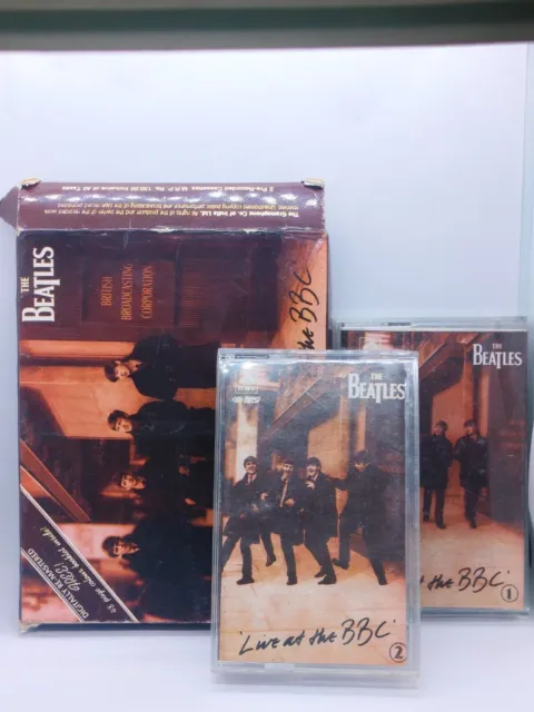 Cassette audio rare d'Inde The Beatles - Live at the BBC - Pack de 2 cassettes