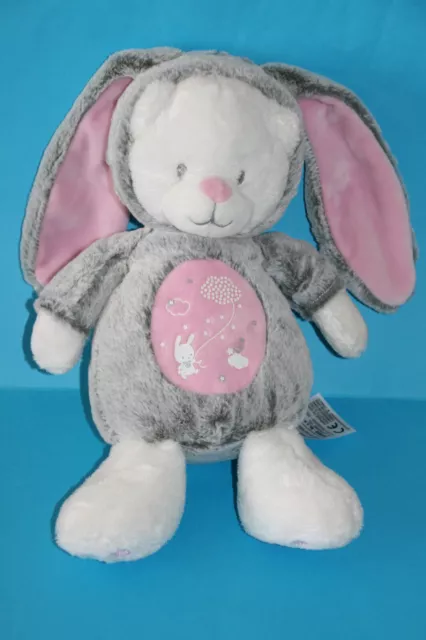 Mots D'enfants Doudou Peluche Ours Deguise Lapin Rose Gris Chineluminescent Neuf