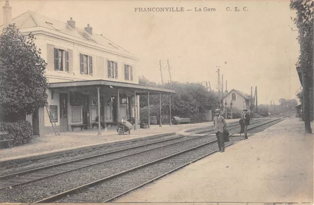 Cpa 95 Franconville / La Gare