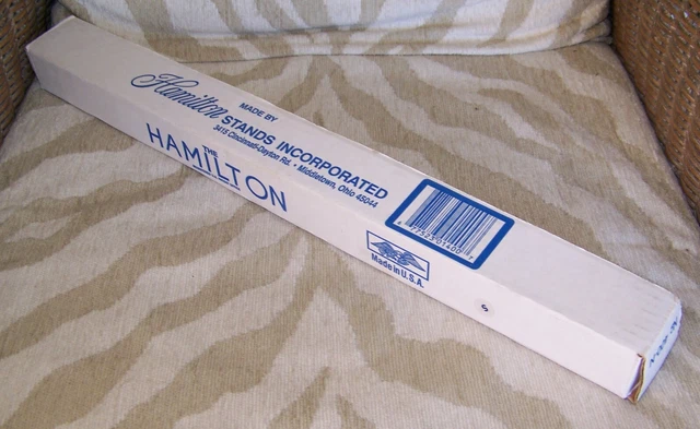 Hamilton Folding Chrome Music Stand No. 400 Adjustable  Height  in Original Box