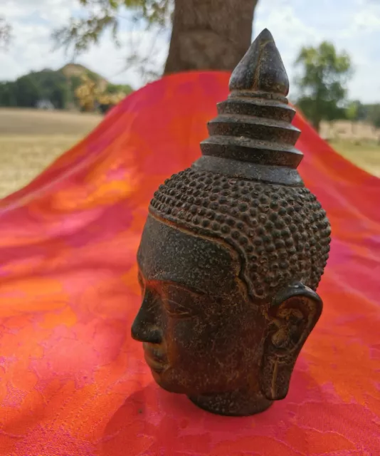 Bouddha Khmer en bronze