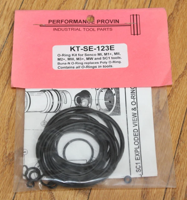 Senco O Ring Kit for MI M1 Mii M2 M3 Miii MW SC1 Nailers KTSE123E KT-SE-123E