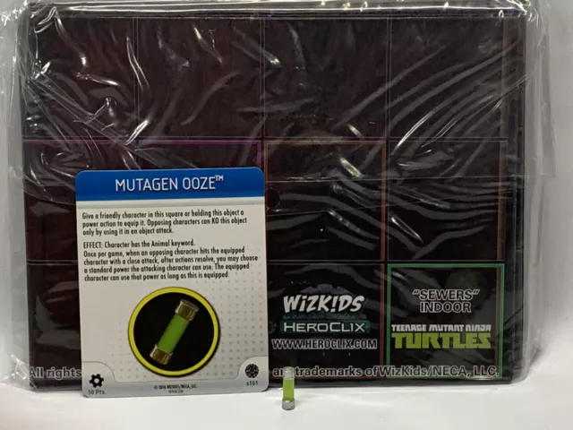 Heroclix Teenage Mutant Ninja Turtles Mutagen OOZE S101 & 2 TMNT Playing Mats