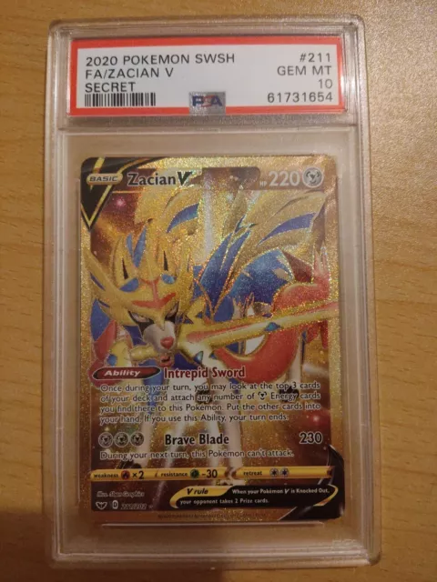 Zacian V 138/202 Holo Rare Sword and Shield Pokemon Card TCG NM