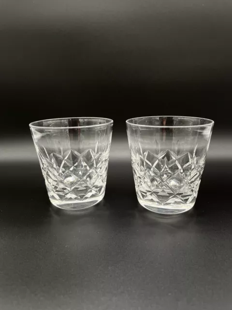 Vintage Stuart GLENCARRY Pattern Whiskey Old Fashioned Pair of Glasses