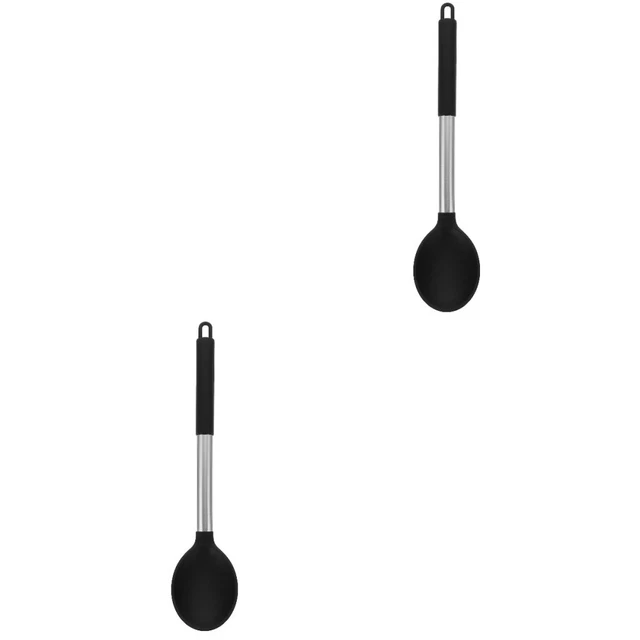 2 cucharas de silicona para cocinar cucharas de cocina cucharas para servir cucharas