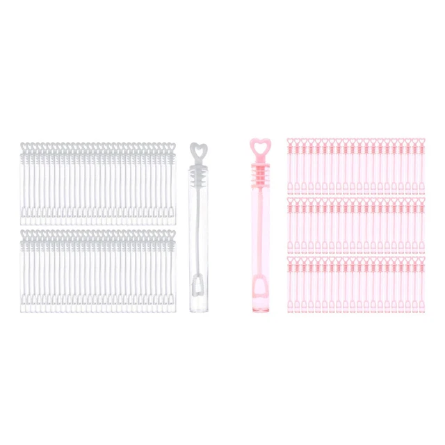60Pcs Bubble Wands Tubes Bubble Blowing Bottles Easy Grasp Birthday Gifts for