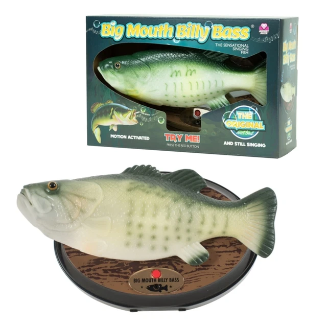 Big Mouth Billy Bass Gemmy 1999 - Avec Adaptateur Secteur - Testé Fonctionne