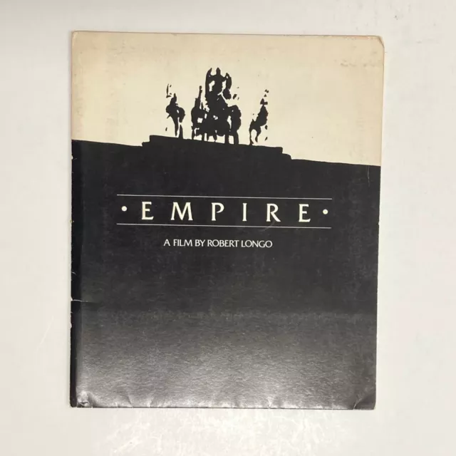 Robert Longo Empire Picture America Press Kit 1982 unrealized film Glenn Branca