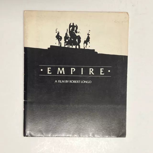 Robert Longo Empire Picture America Press Kit 1982 unrealized film Glenn Branca Robert Longo Empire Picture America Press Kit 1982 unrealized film Glenn Branca