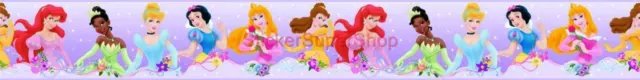 DISNEY PRINCESS WALL BORDER Sticker Decal Removable DIY Decor 2pcs Girls Room