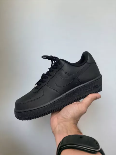 Nike Air Force 1 '07 Low Triple Black Size 10 / 9 Brand New - UK NEXT DAY