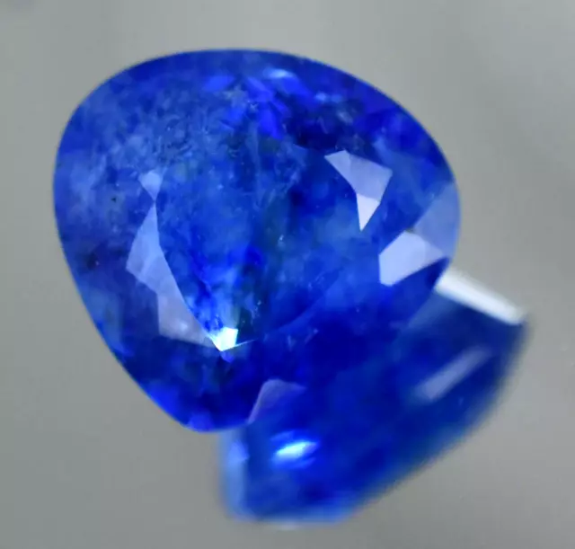 Non Chauffé Naturel Violet Tanzanite Bleue 21.65 CT Agl Certifié Poire Cut Gemme