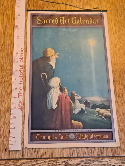 1928 Daily Meditation Sacred Art Calendar