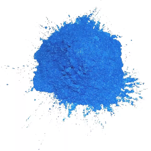 Pigment nacré en poudre BLEU IRISE, à mélanger aux résines époxy, vernis PU etc.