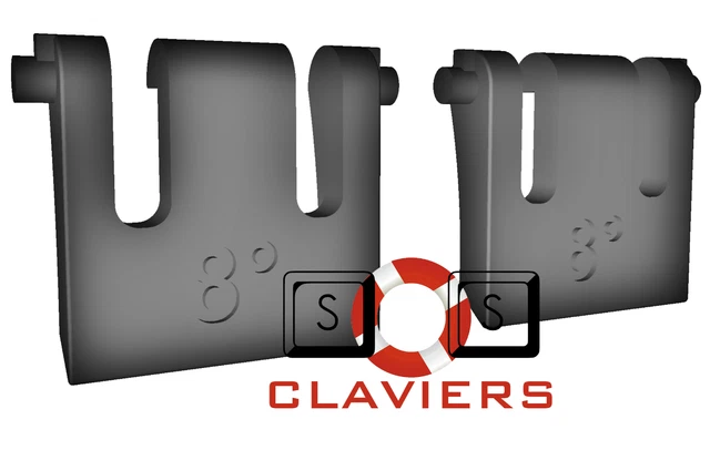 Corsair K55 RGB PRO Keyboard Spare Replacement Tilt Leg Stand Foot Feet Set - Foto 8