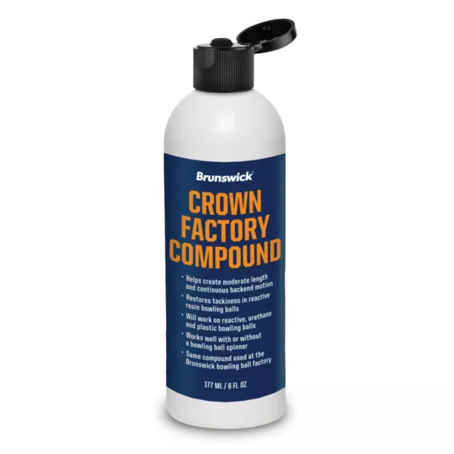 Brunswick Crown Factory Compound Bowling Ball Polish 6 oz. Bottle