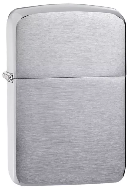 Zippo 1941, Brushed Chrome 1941 Replica Design Lighter, Full Size