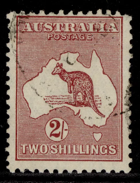 AUSTRALIA GV SG110, 2s maroon, FINE USED. Cat £17.