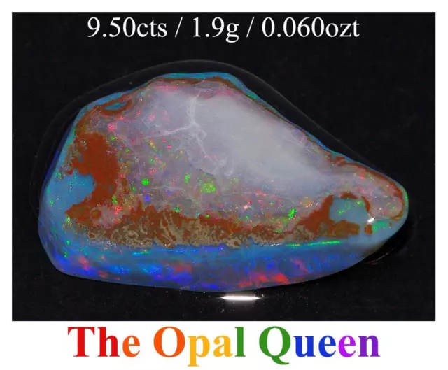 9.50cts Mintabie Rare Rough Gem Quality Opal Rub Australia (PMRB36)