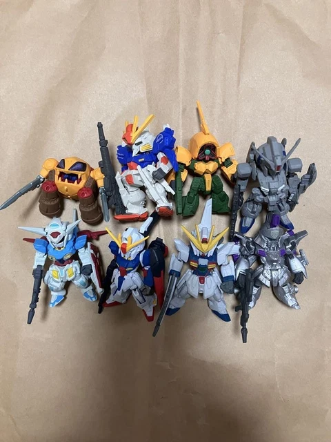 BANDAI GUNDAM CONVERGE 8-figure Set Zaku, S-Gundam, Ashramar, Zeta Plus ...