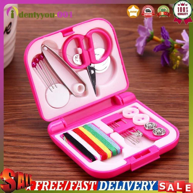 Sewing Kits Box Mini Nadel Threads Tasten Schere Fingerhut Portable Home Strickn