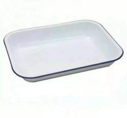 28 / 31 / 34 / 37cm Falcon Rectangular Enamel Roasting Oven Baking Dish Pan